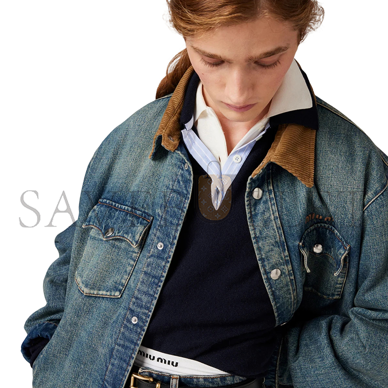 MIU MIU DENIM DOWN JACKET GWB234 MIU MIU DENIM DOWN JACKET GWB234